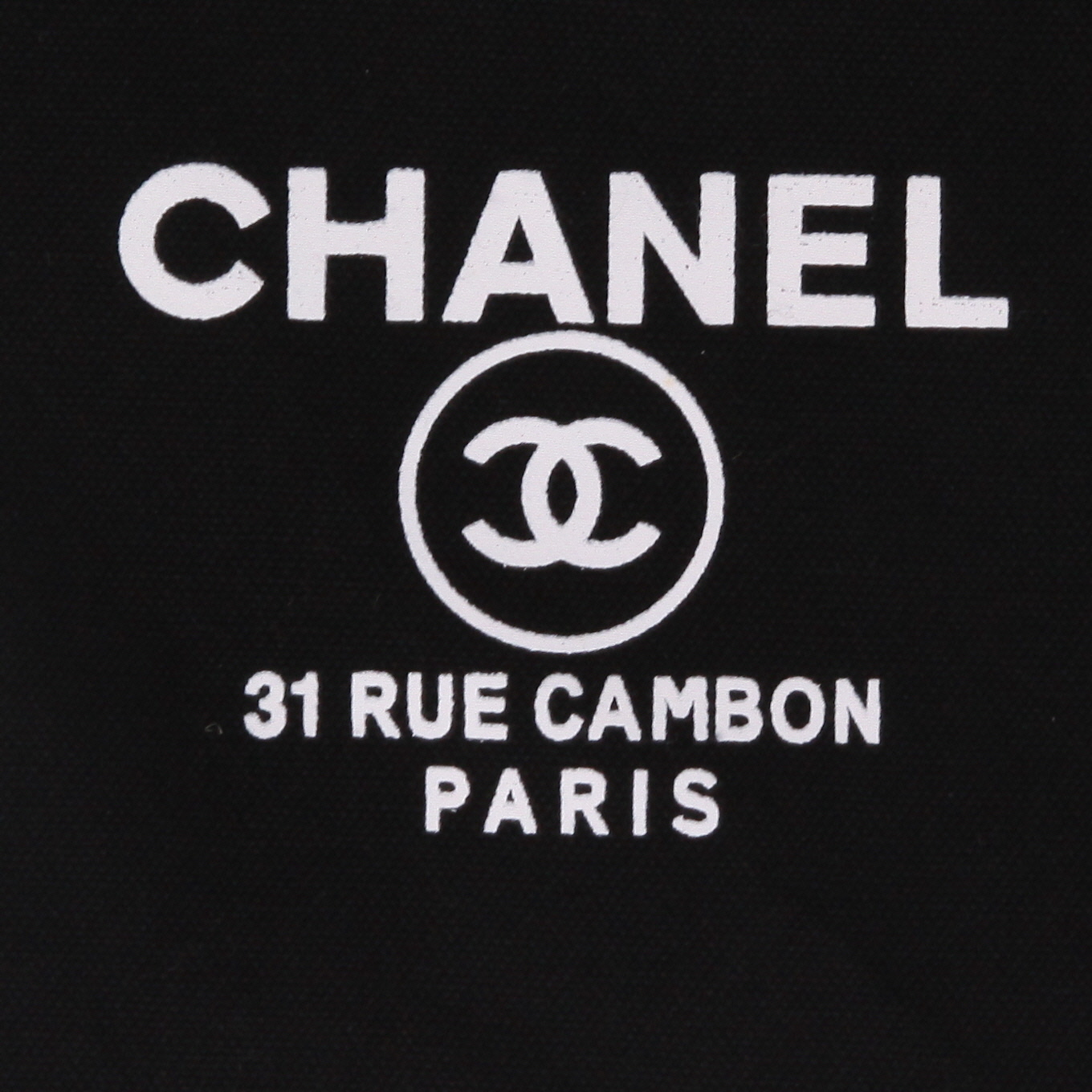 Chanel   shopping bag  in black canvas - Detail D2
