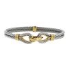Fred Force 10 bracelet in yellow gold and stainless steel - 00pp thumbnail