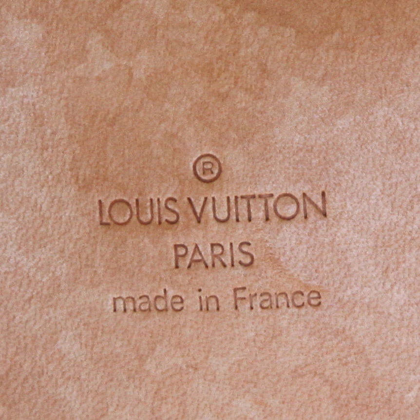 Louis Vuitton  Alize - Luggage travel bag  in brown monogram canvas  and natural leather - Detail D2