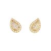 Cartier  earrings for non pierced ears in yellow gold and diamonds - 00pp thumbnail
