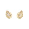 Paire de clips d'oreilles Cartier  en or jaune et diamants - 00pp thumbnail