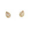 Paire de clips d'oreilles Cartier  en or jaune et diamants - 360 thumbnail