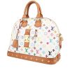 Louis Vuitton  Alma Editions Limitées weekend bag  in multicolor and white monogram canvas  and natural leather - 00pp thumbnail