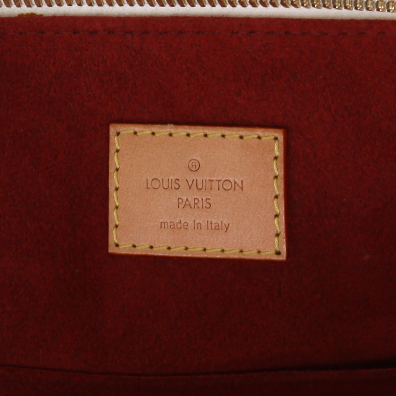 Sac de week end Louis Vuitton  Alma Editions Limitées en toile monogram enduite multicolore et blanche et cuir naturel - Detail D2