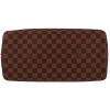 Shopping bag Louis Vuitton  Hampstead in tela a scacchi ebana e pelle marrone - Detail D1 thumbnail
