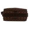 Louis Vuitton  Naviglio shoulder bag  in ebene damier canvas  and brown leather - Detail D1 thumbnail