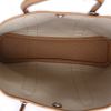 Hermès   shopping bag  in Gris-Béton canvas  and Biscuit leather taurillon clémence - Detail D3 thumbnail
