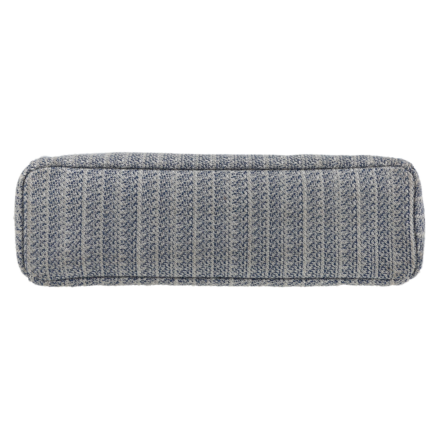 Sac cabas Prada   en toile bleue et blanche - Detail D1