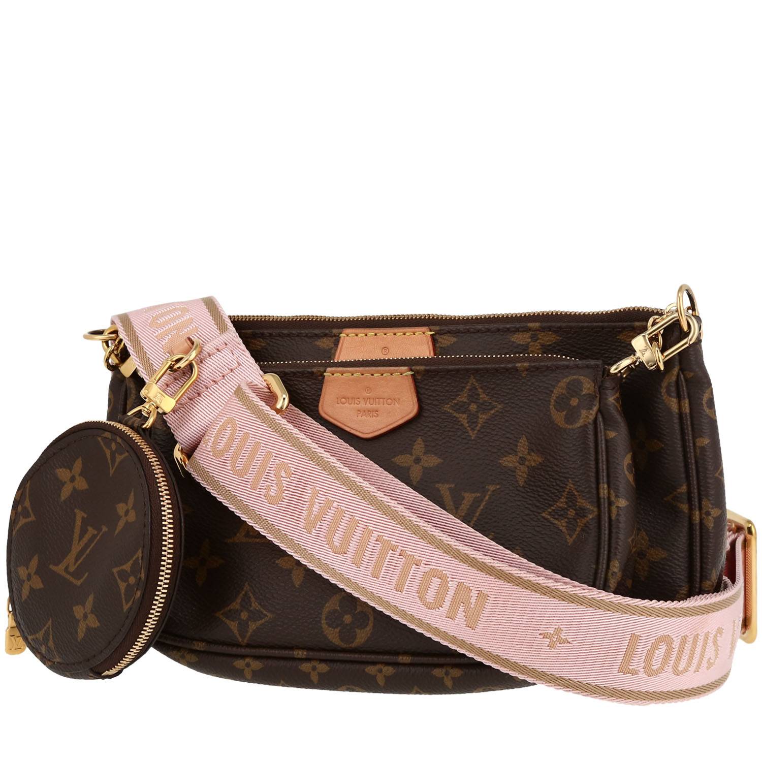 Louis Vuitton Multi Pochette, Pink Strap