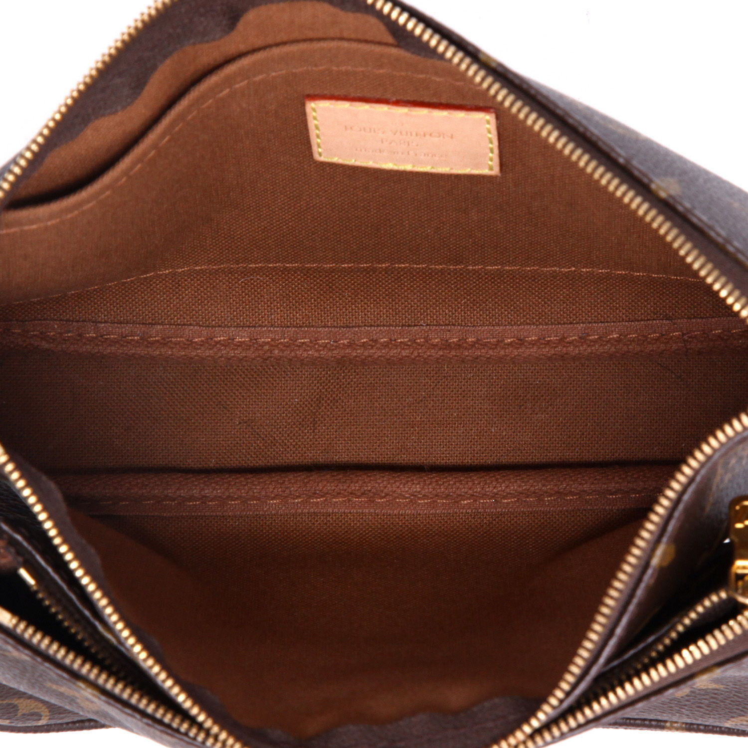 Sac/pochette Louis Vuitton  Multi-Pochette en toile monogram marron - Detail D3