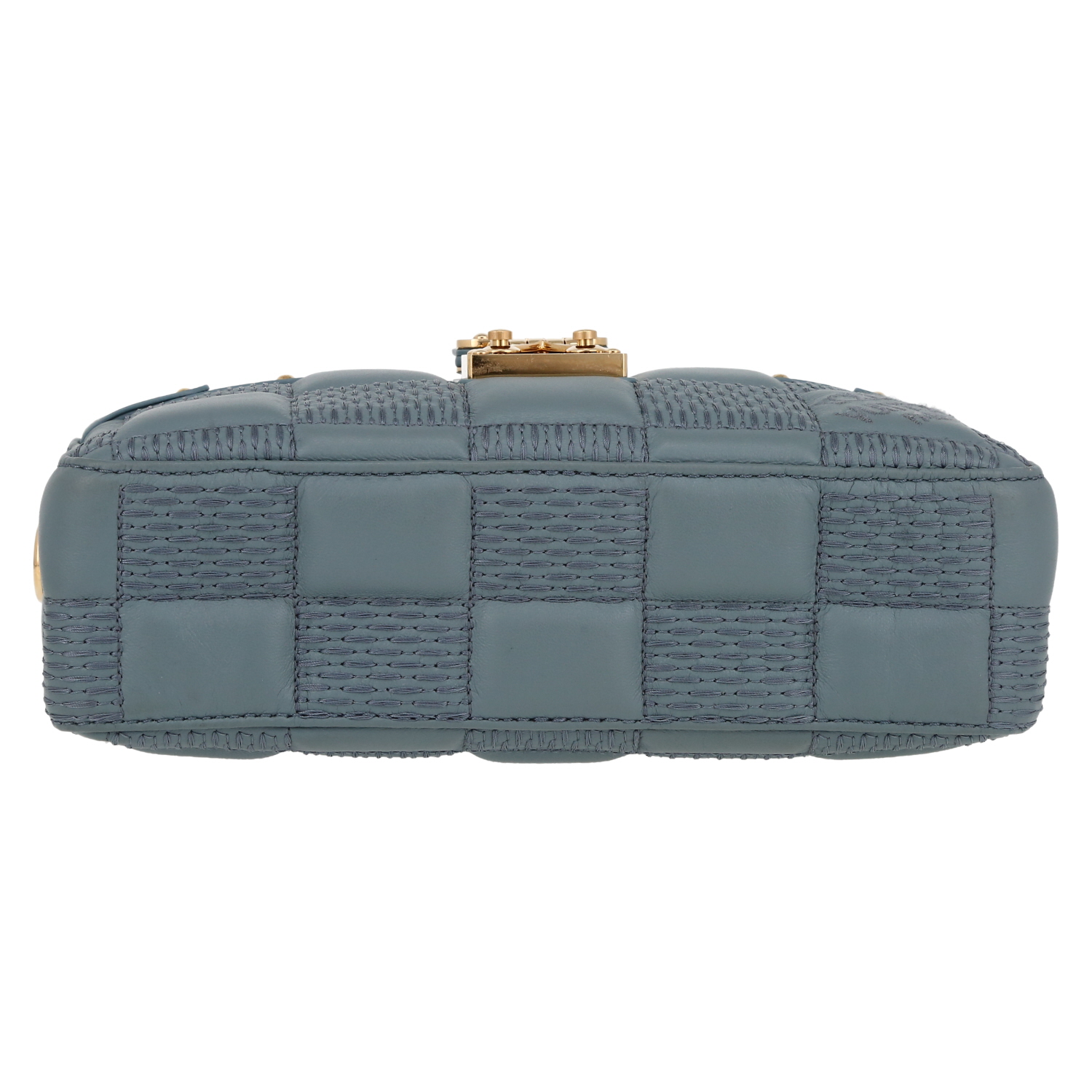 Louis Vuitton  Troca shoulder bag  in blue leather - Detail D1