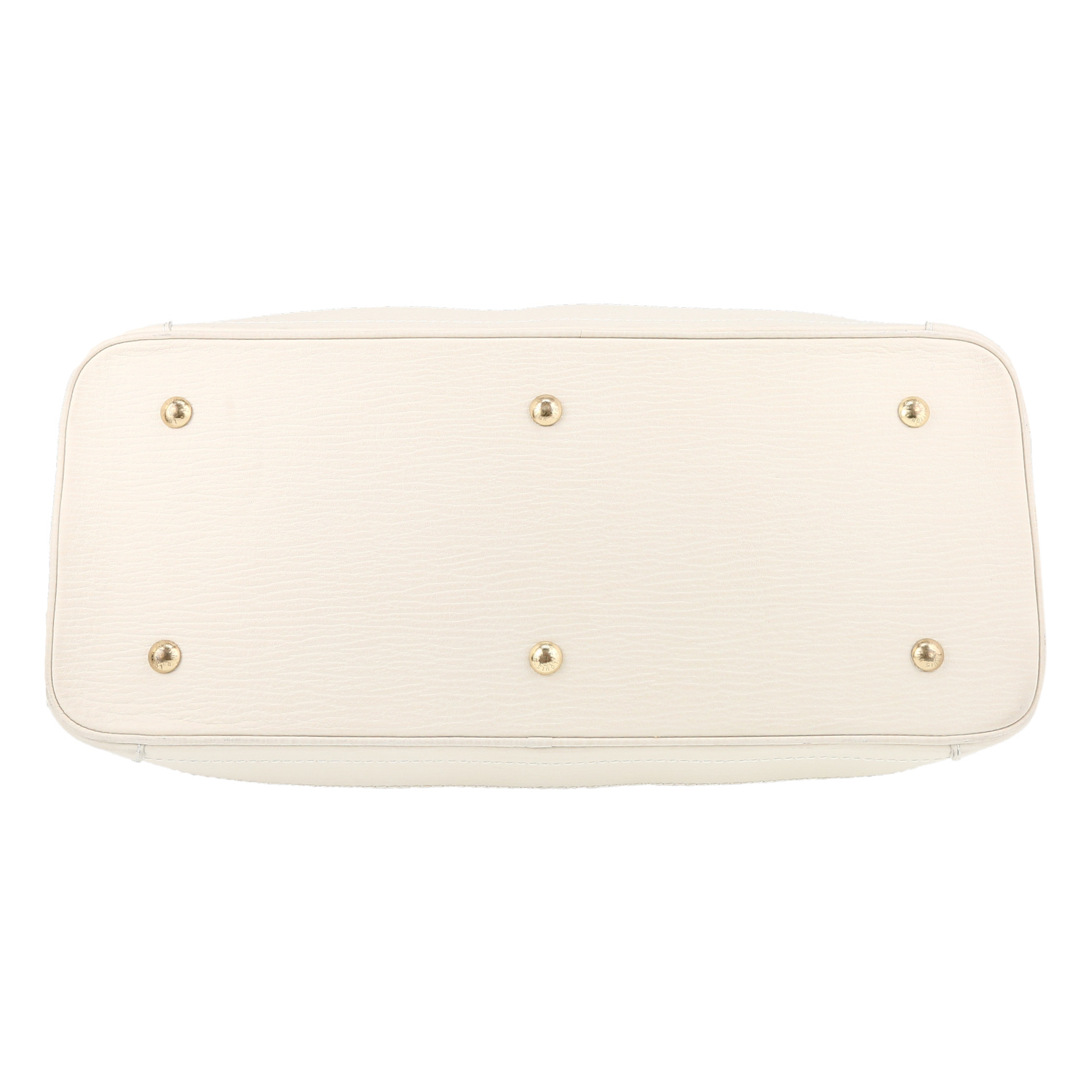 Louis Vuitton   travel bag  in beige monogram canvas  and white leather - Detail D1