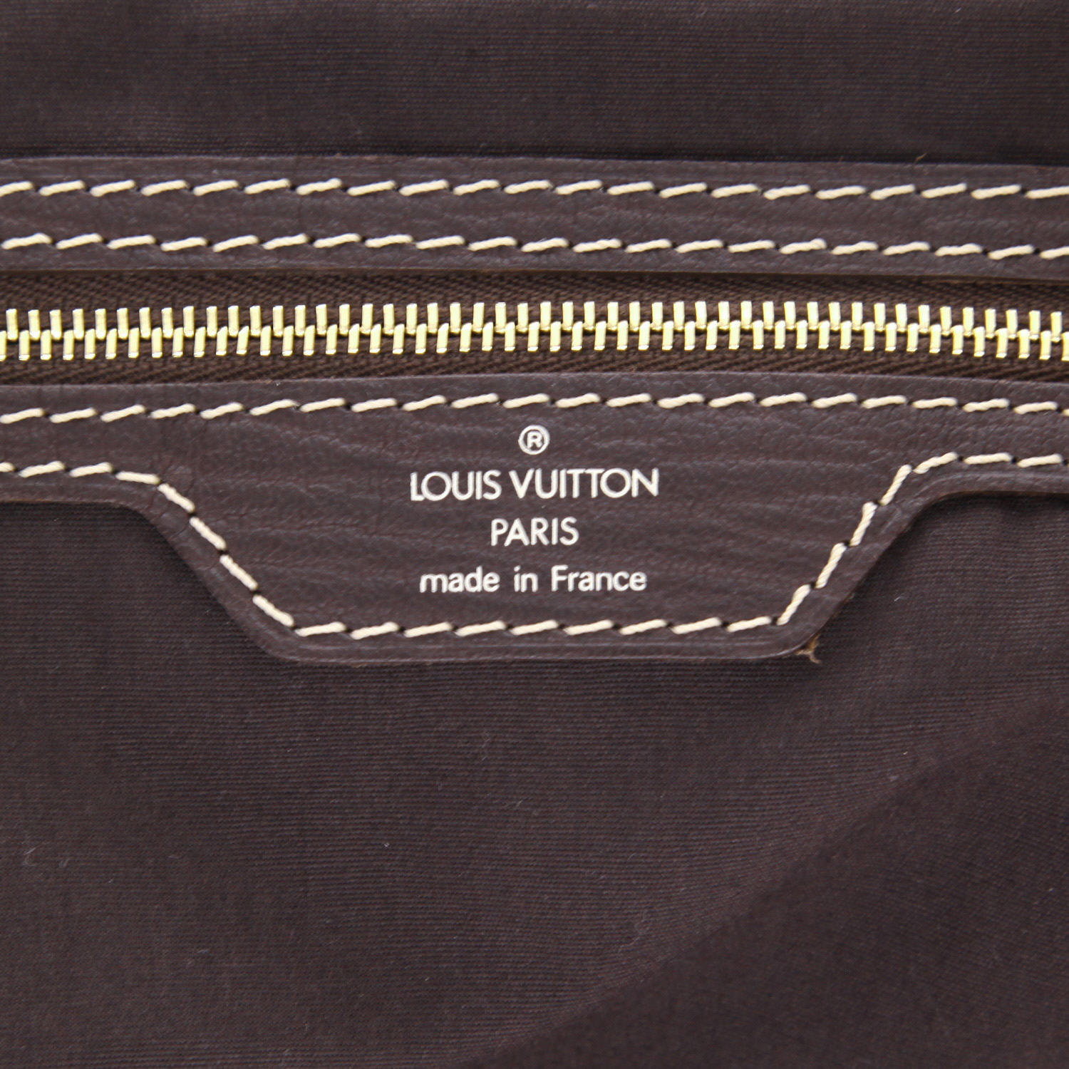 Borsa da viaggio Louis Vuitton  Isfahan in tela monogram marrone e pelle marrone - Detail D2
