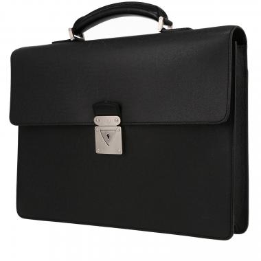 💼 $7️⃣0️⃣0️⃣ Pre-owned Louis Vuitton Black Taiga Leather Robusto Multi  Compartment Briefcase…Very Nice condition