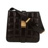 Borsa a tracolla Bottega Veneta  Marie Padded in pelle intrecciata marrone - 360 thumbnail