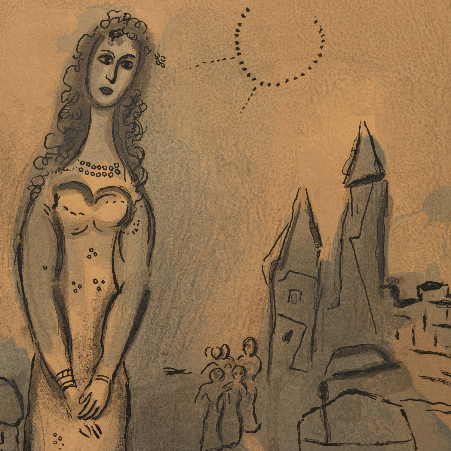 Marc Chagall (1887-1985), Esther - 1960 - Detail D1