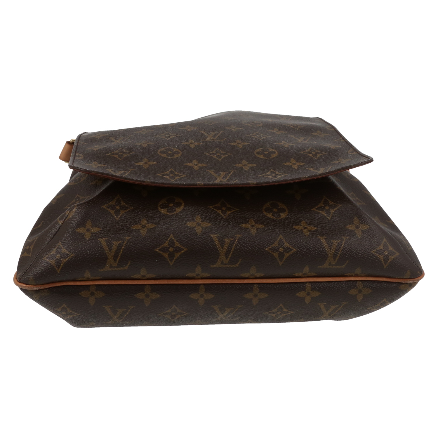 Louis Vuitton  Musette shoulder bag  in brown monogram canvas  and natural leather - Detail D1