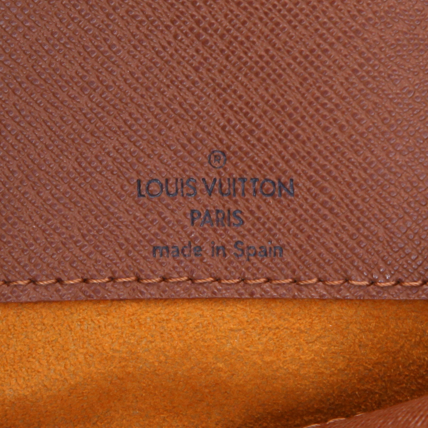 Sac bandoulière Louis Vuitton  Musette en toile monogram marron et cuir naturel - Detail D2