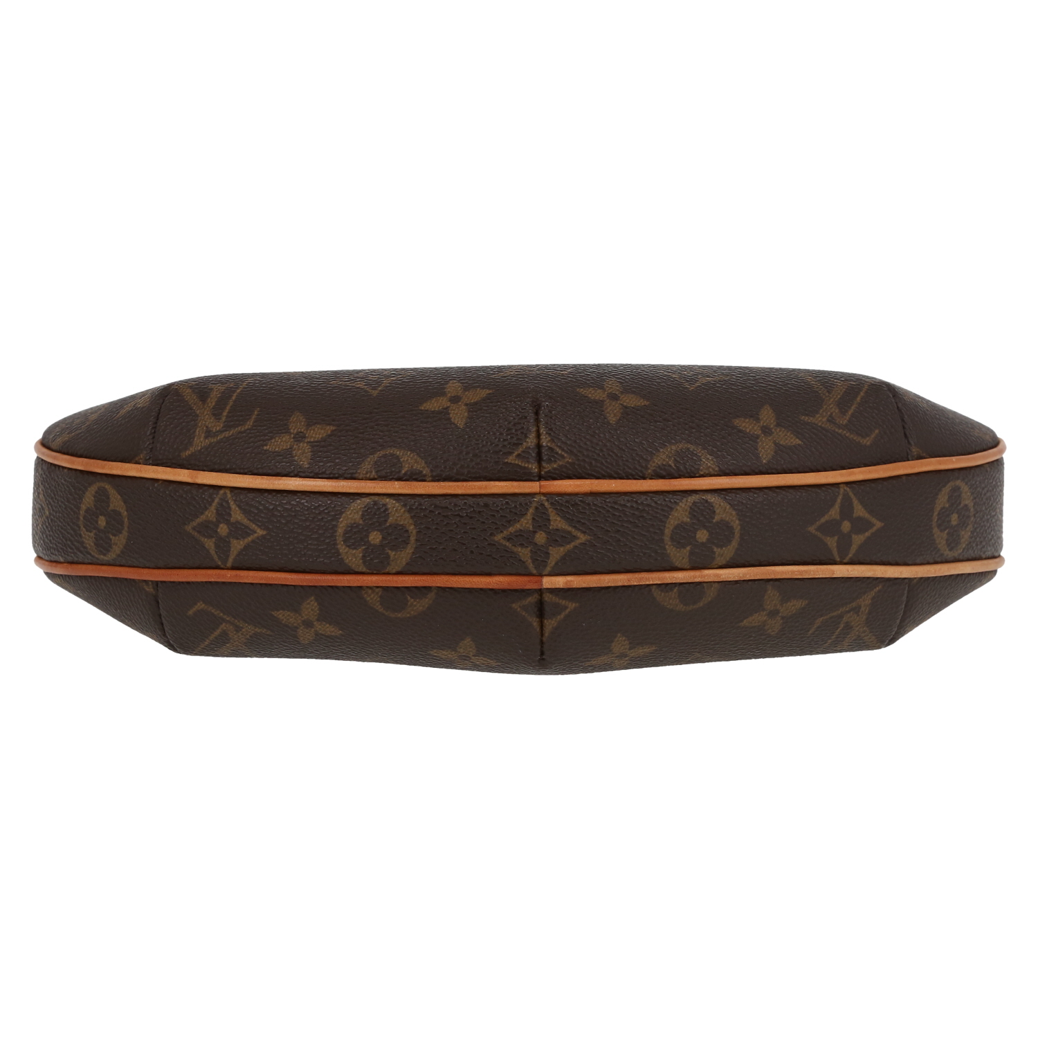 Bolso de mano Louis Vuitton  Croissant en lona Monogram y cuero natural - Detail D1