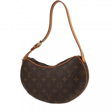 Bolso de mano Louis Vuitton  Croissant en lona Monogram y cuero natural