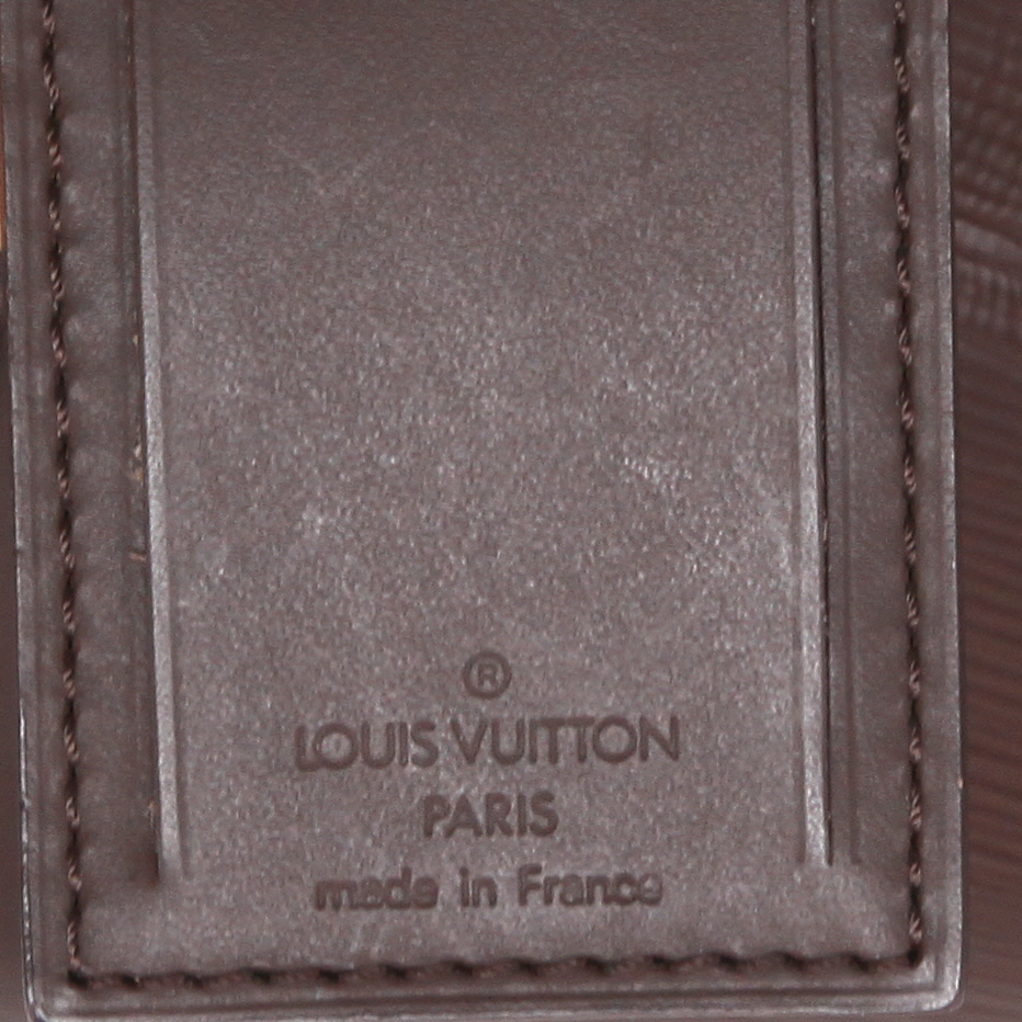 Bolsa de viaje Louis Vuitton  Keepall 45 en cuero Epi marrón - Detail D2