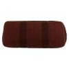 Hermès  Valparaiso handbag  in brown leather  and brown canvas - Detail D1 thumbnail