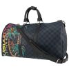 Louis Vuitton  Keepall 45 travel bag  in blue damier canvas - 00pp thumbnail
