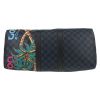 Louis Vuitton  Keepall 45 travel bag  in blue damier canvas - Detail D1 thumbnail