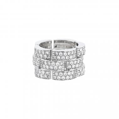 thumb cartier maillon panthere ring in white gold and diamonds
