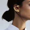 Paire de clips d'oreilles Repossi  en or jaune et or blanc - Detail D1 thumbnail