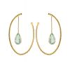 Louis Vuitton  hoop earrings in yellow gold and quartz - 00pp thumbnail