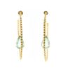 Louis Vuitton  hoop earrings in yellow gold and quartz - 360 thumbnail