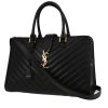 Saint Laurent  Chyc handbag  in black chevron quilted leather - 00pp thumbnail