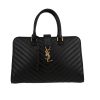 Saint Laurent  Chyc handbag  in black chevron quilted leather - 360 thumbnail