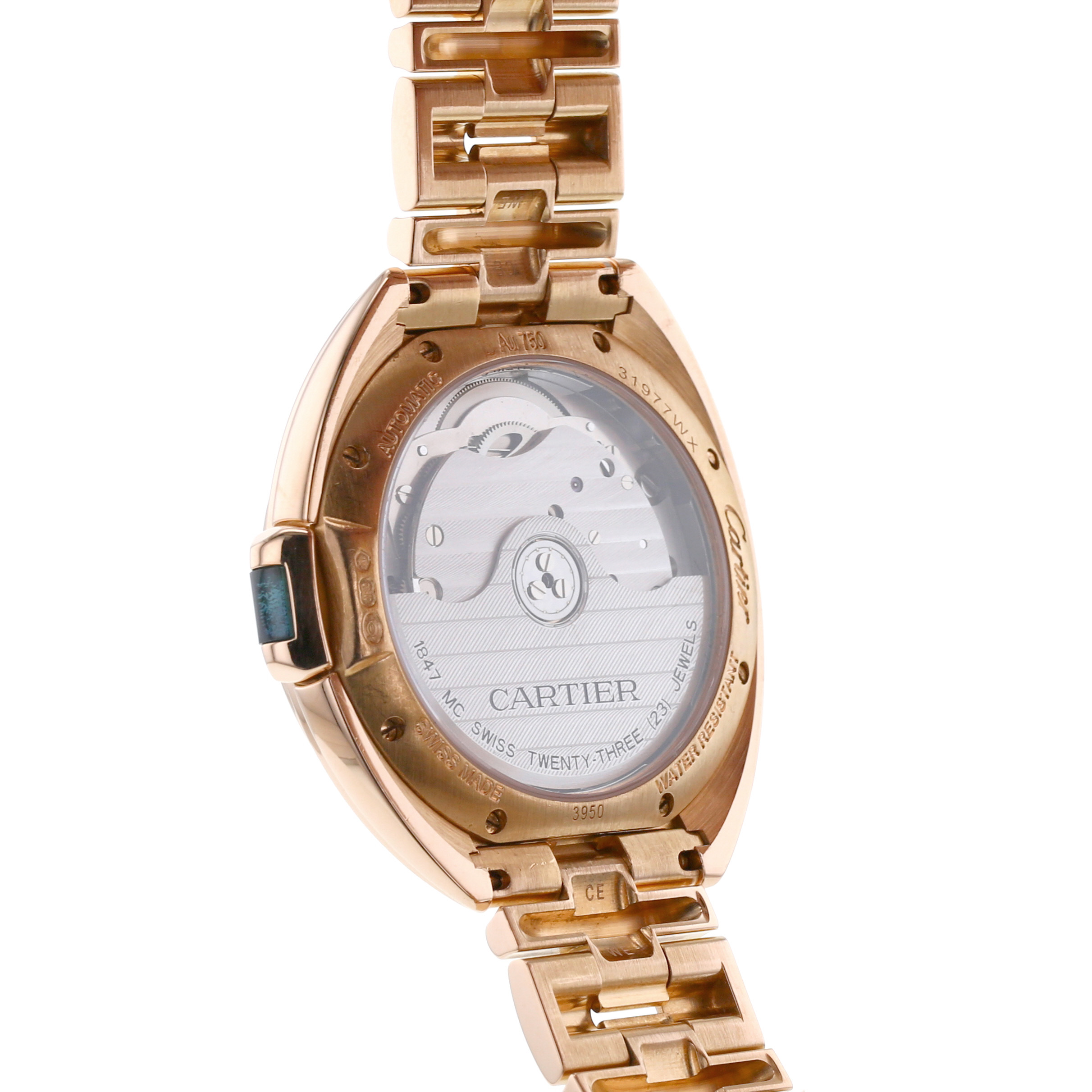 Orologio Cartier Clé in oro rosa Ref : 3950 Circa 2010