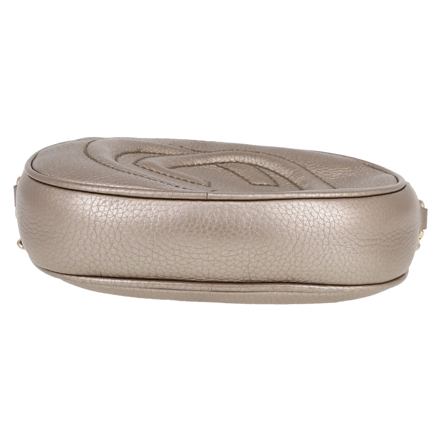 Borsa a tracolla Gucci  Blondie in pelle dorata - Detail D1