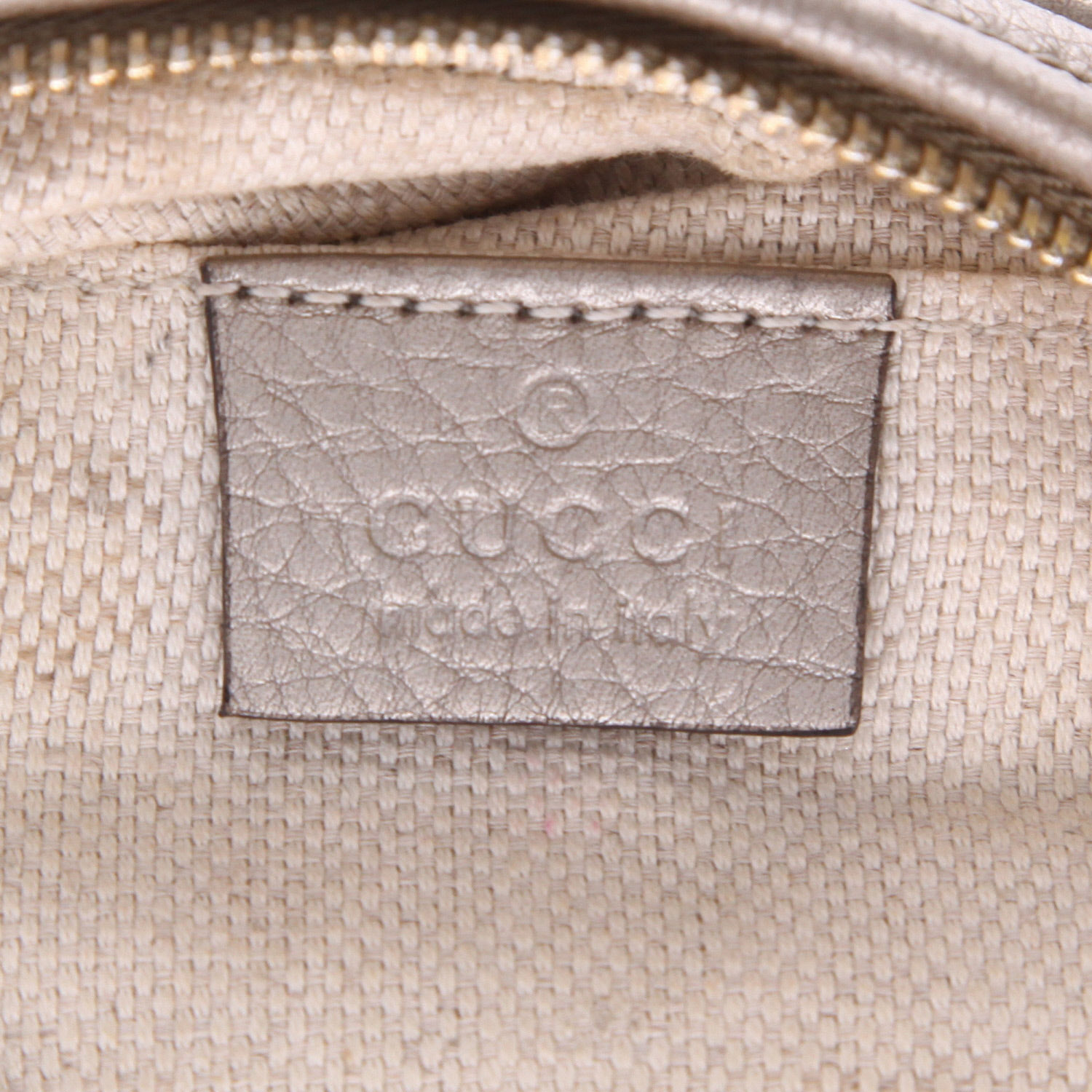 Borsa a tracolla Gucci  Blondie in pelle dorata - Detail D2