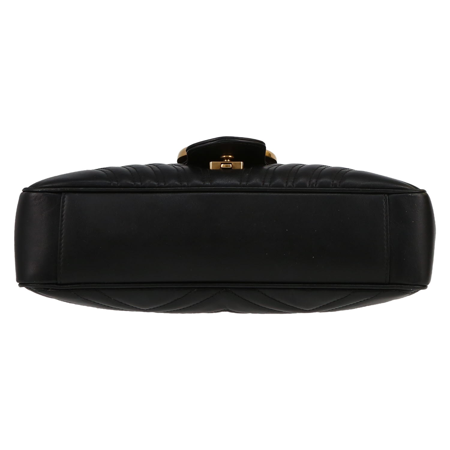 Gucci  GG Marmont shoulder bag  in black quilted leather - Detail D1