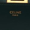 Celine  Classic Box medium model  shoulder bag  in green leather - Detail D2 thumbnail