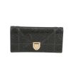 Dior  Diorama Wallet on Chain shoulder bag  in grey glittering leather - 360 thumbnail