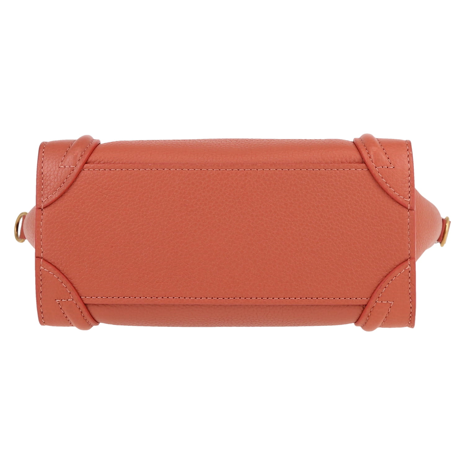 Borsa Celine  Luggage Nano in pelle martellata rosa - Detail D1