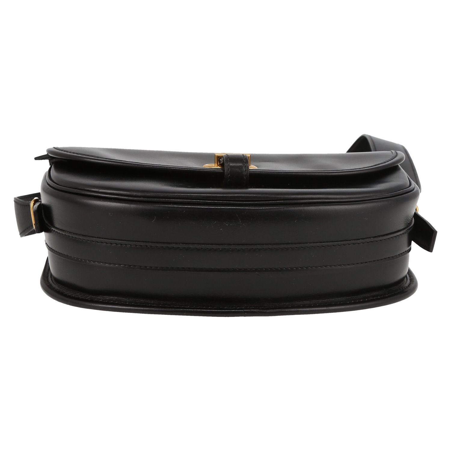 Hermès  Balle De Golf shoulder bag  in black box leather - Detail D1