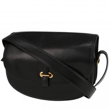 Bolso para llevar al hombro Hermès  Balle De Golf en cuero box negro