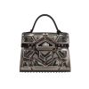 Delvaux  Tempête handbag  in transparent plexiglas  and black leather - 360 thumbnail