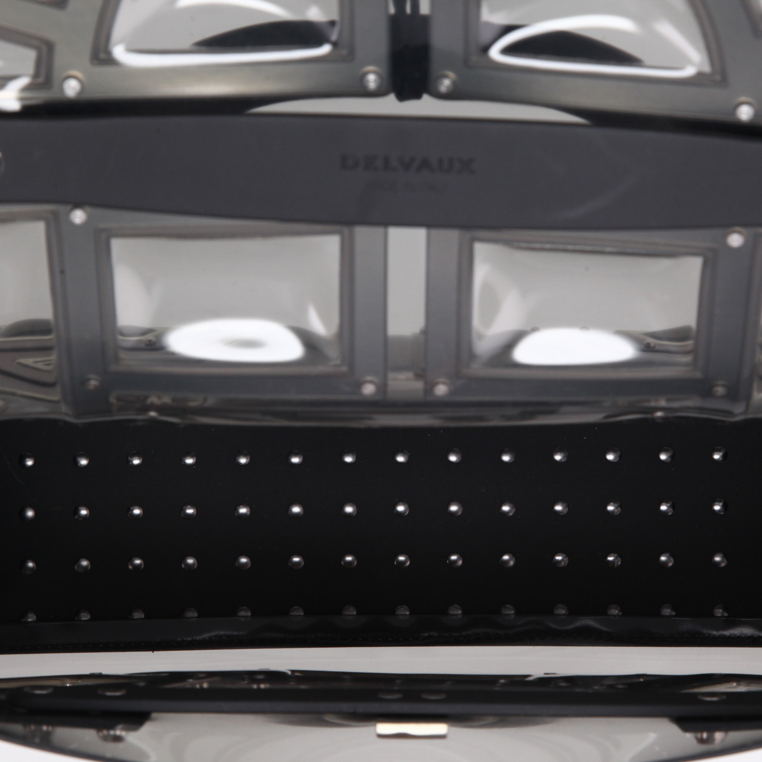 Borsa Delvaux  Tempête in plexiglas trasparente e pelle nera - Detail D3
