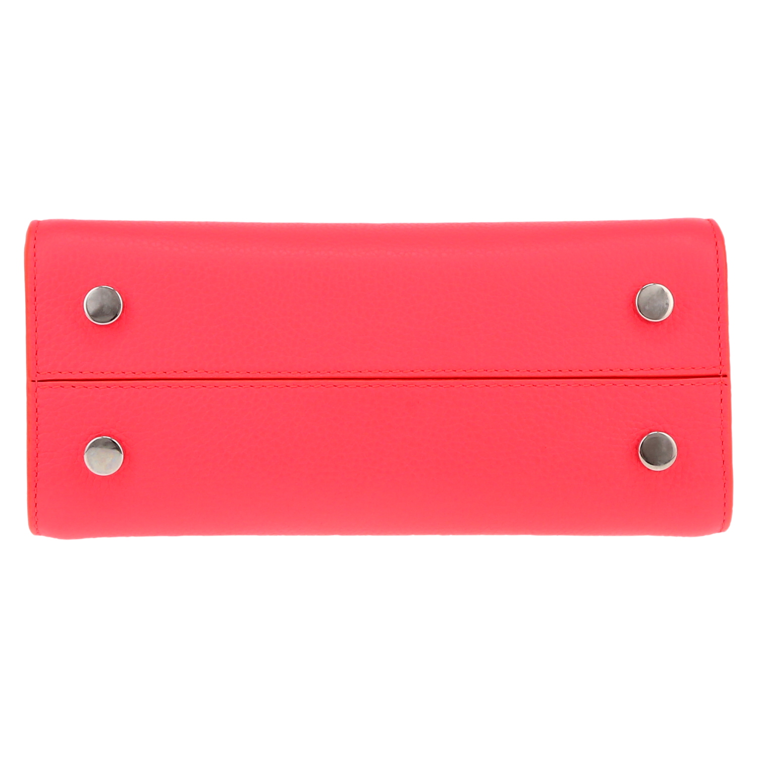 Bolso bandolera Dior  Diorever modelo pequeño  en cuero granulado rosa - Detail D1