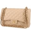 Chanel  Timeless Jumbo shoulder bag  in beige quilted grained leather - 00pp thumbnail