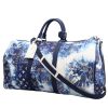 Louis Vuitton  Keepall Editions Limitées travel bag  in blue and white monogram canvas - 00pp thumbnail