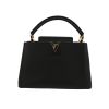 Bolso de mano Louis Vuitton  Capucines en cuero granulado negro - 360 thumbnail