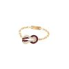 Fred Chance Infinie small model ring in pink gold, diamonds and ruby - 00pp thumbnail
